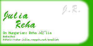 julia reha business card